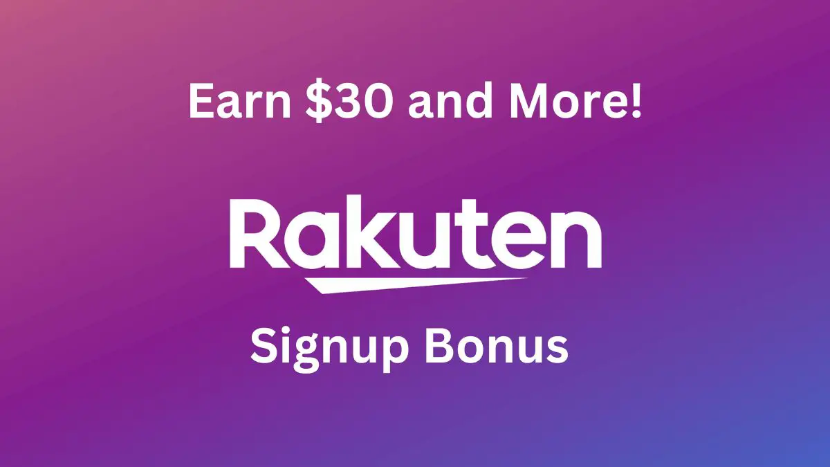 Feature image describing rakuten sign up bonus offer