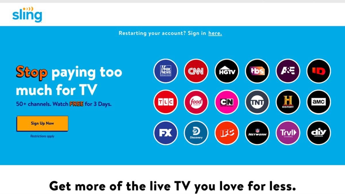 sling tv free trial