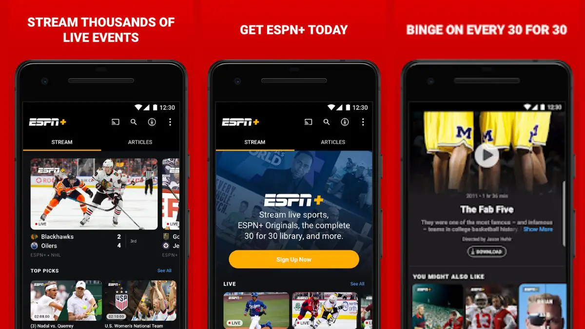 ESPN Plus App On Google Play Store