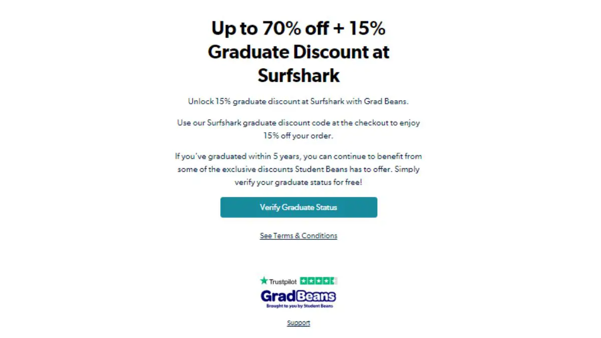 Surfshark Graduate Discount