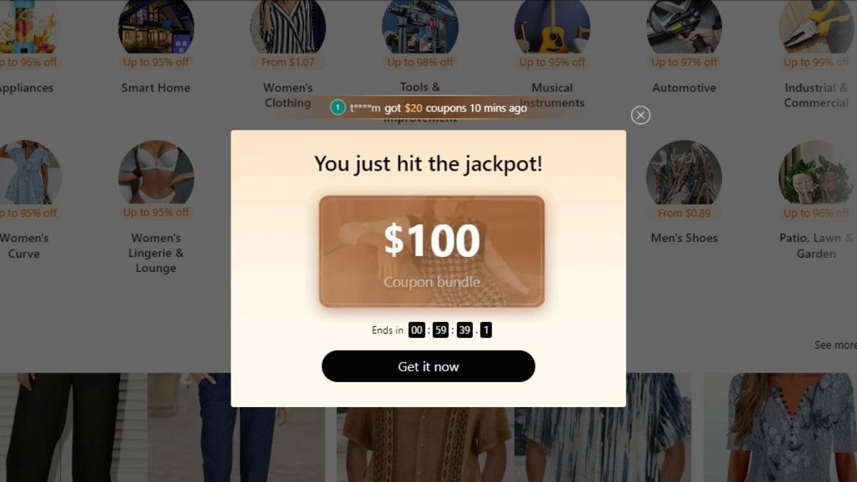 Temu $100 Coupon New User Hack