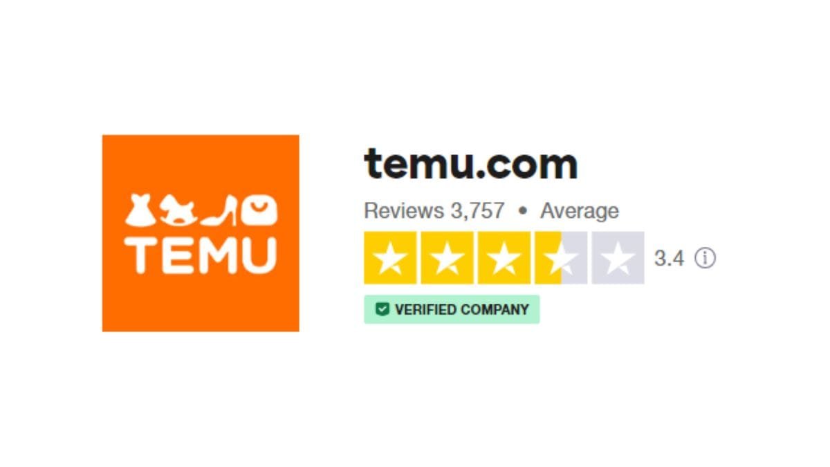 Temu Rating On Trustpilot