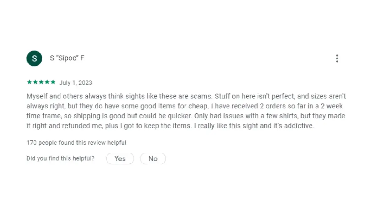 Temu Review on Google Play Store