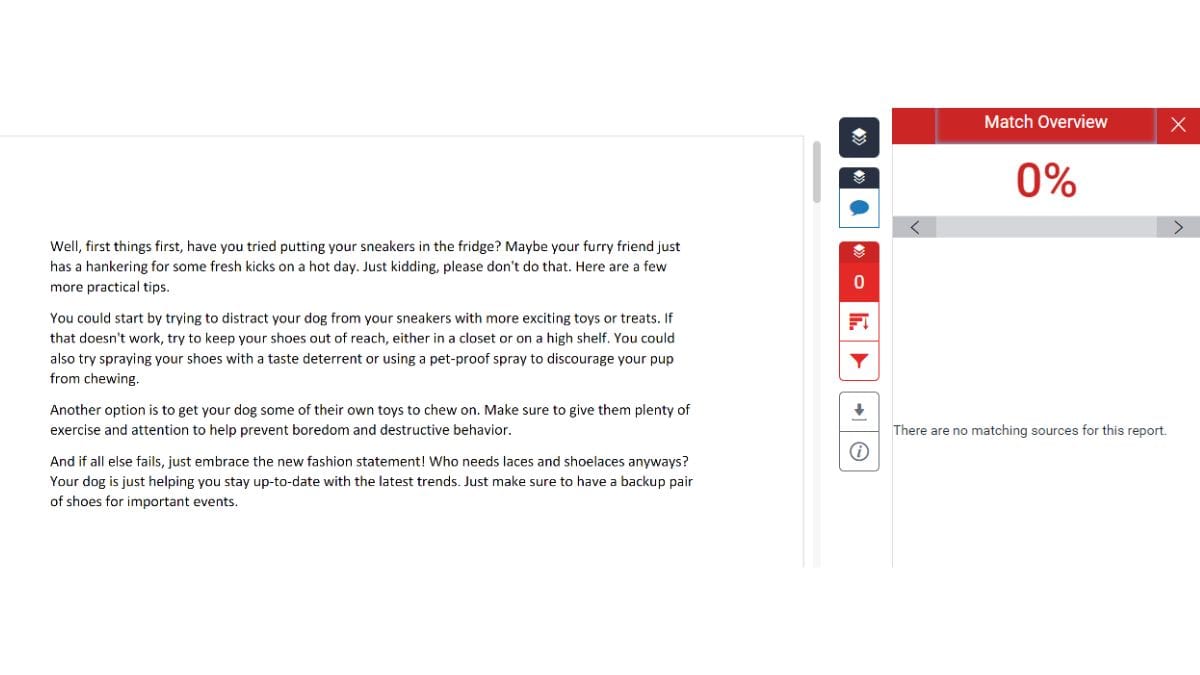 Turnitin Plagiarism Results For Chat GPT Content