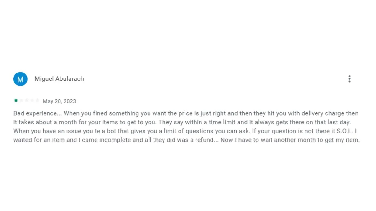 Wish-Review-About-Delivery-Charges-on-Google-PlayStore Wish Review About Delivery Charges on Google PlayStore