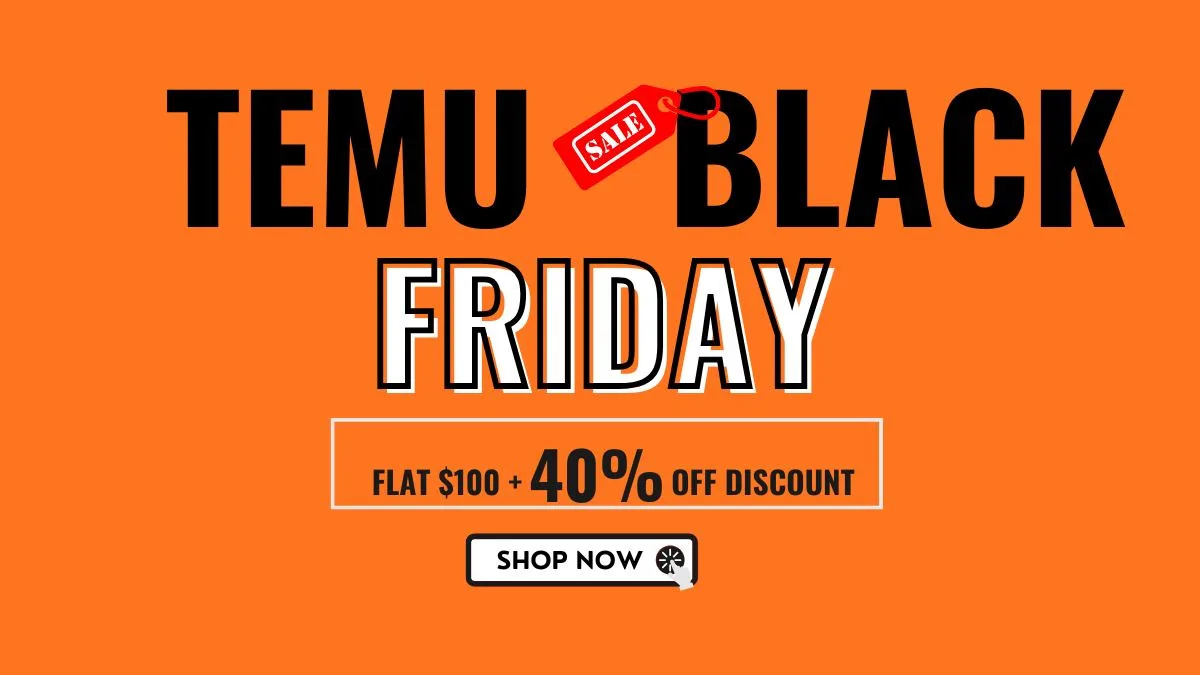 Temu Black Friday sale